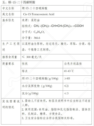 顺-15-二十四碳烯酸“身份证”